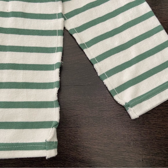 Madewell Luxe Long-Sleeve Tee in Falon Stripe Oversize Sweater - Size XS - Picture 11 of 13